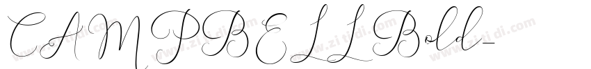 CAMPBELL Bold字体转换
